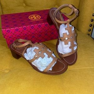 Tory Burch brown sandals with heel